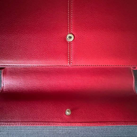 Levenger Red Leather Computer Bag/Laptop Case, NWOT, Excellent Condition - Picture 2 of 8